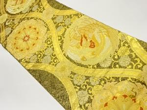 純金箔立枠鳳凰華文織出し袋帯